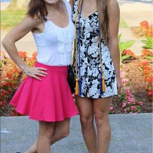 Black/ white flower dress
